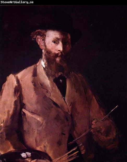 Edouard Manet Self portrait with palette
